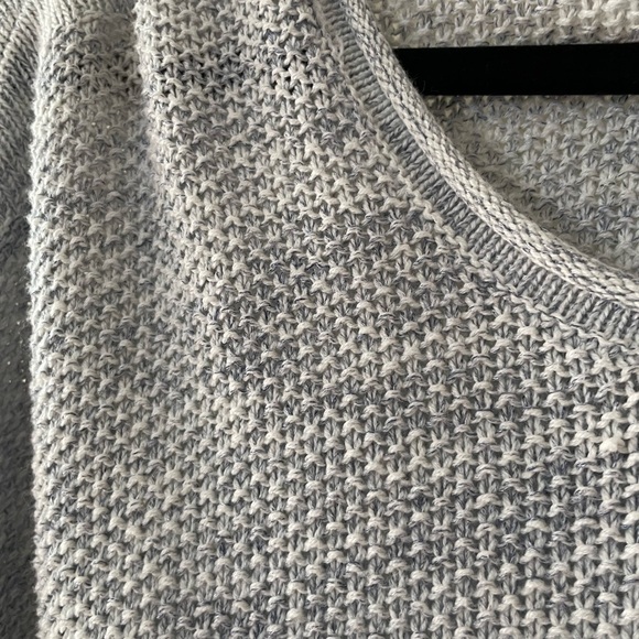 Terra & Sky Women's Gray blue knit slouchy Sweater size 0X (14w) winter chic - Picture 6 of 6
